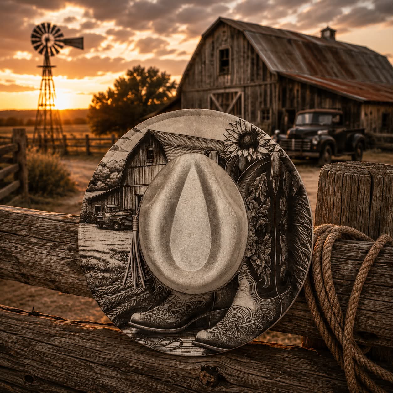 Engraved Cowgirl Hats