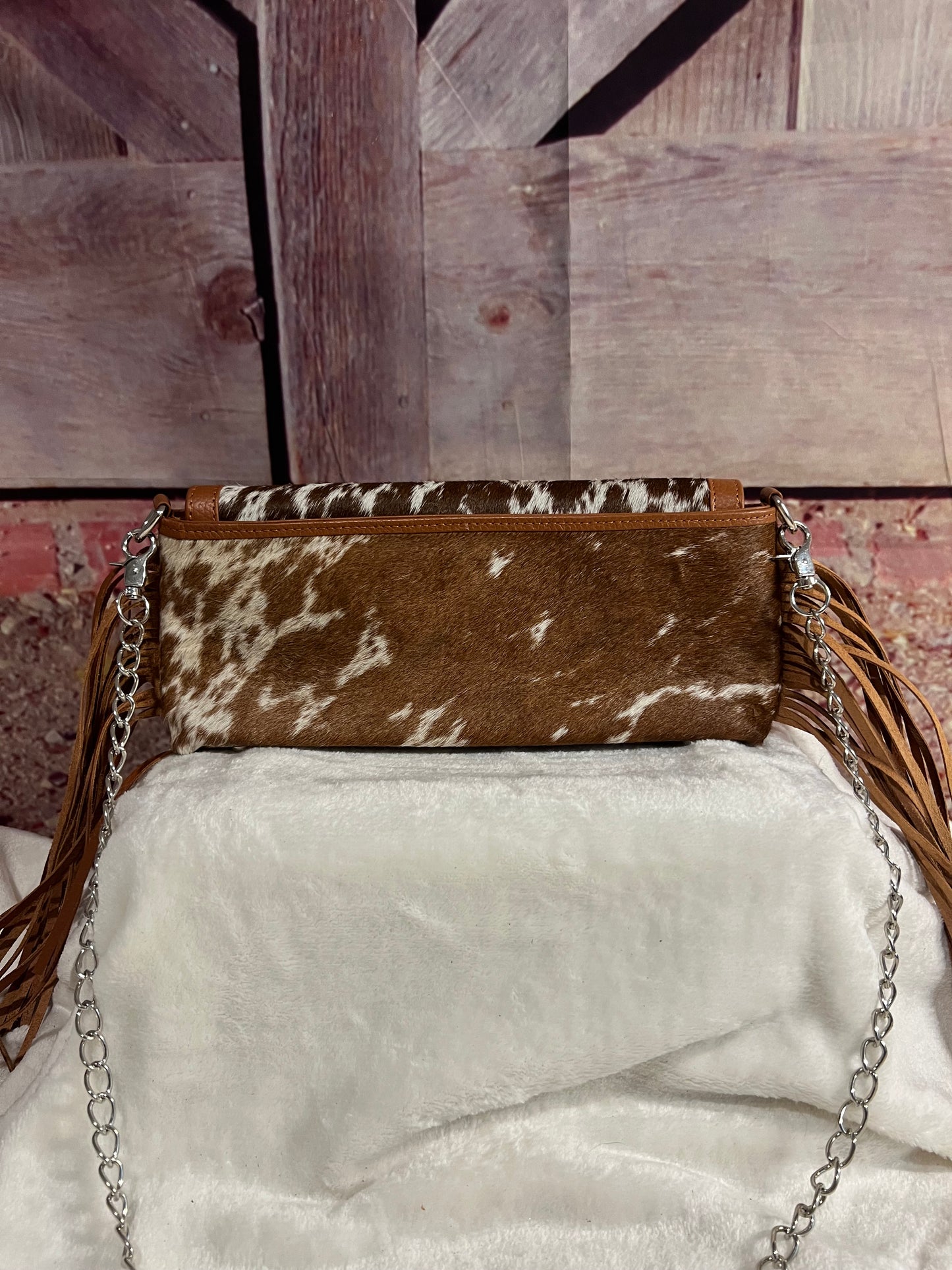 Hide shoulder bag
