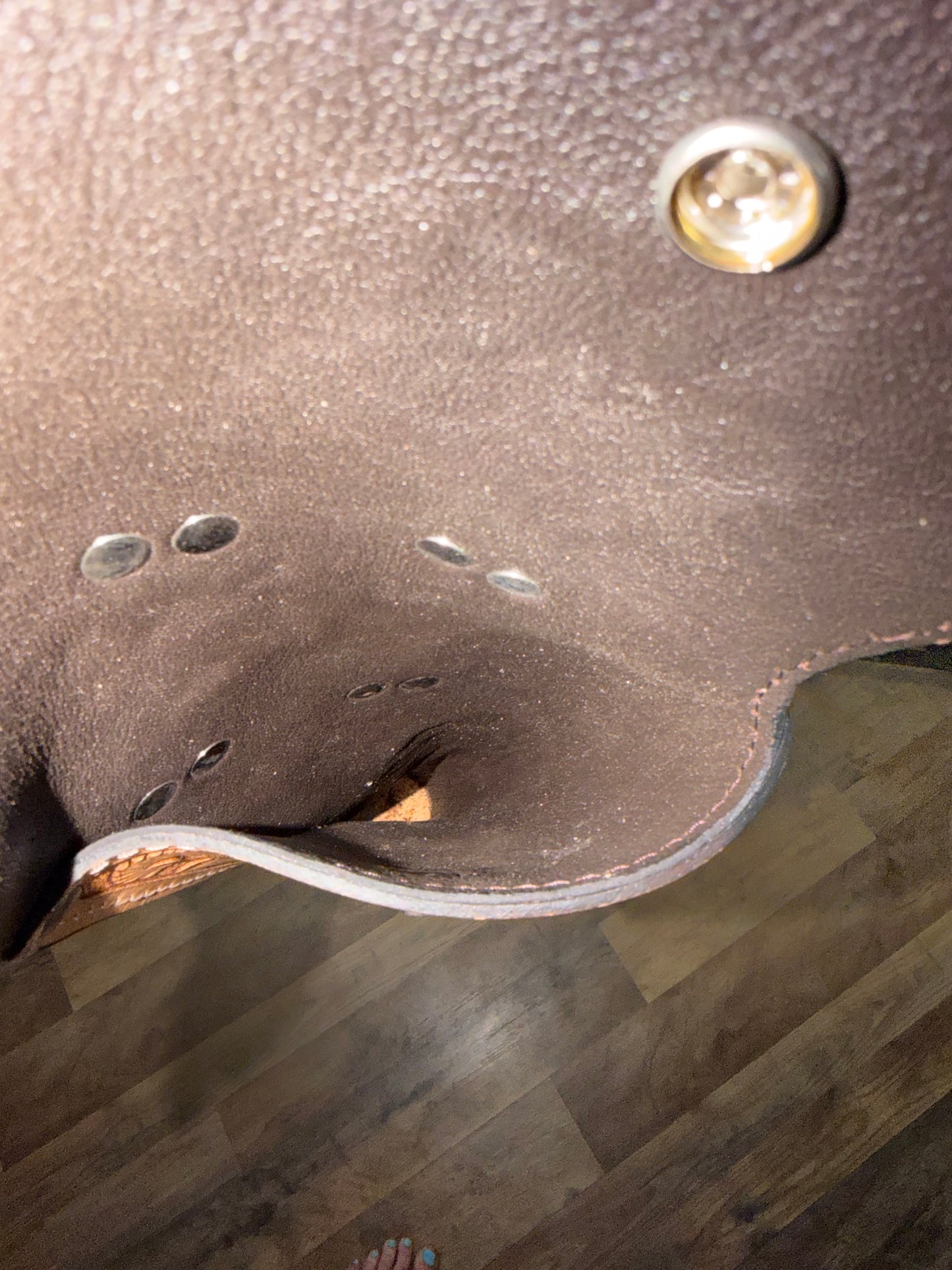 Leather gun holder