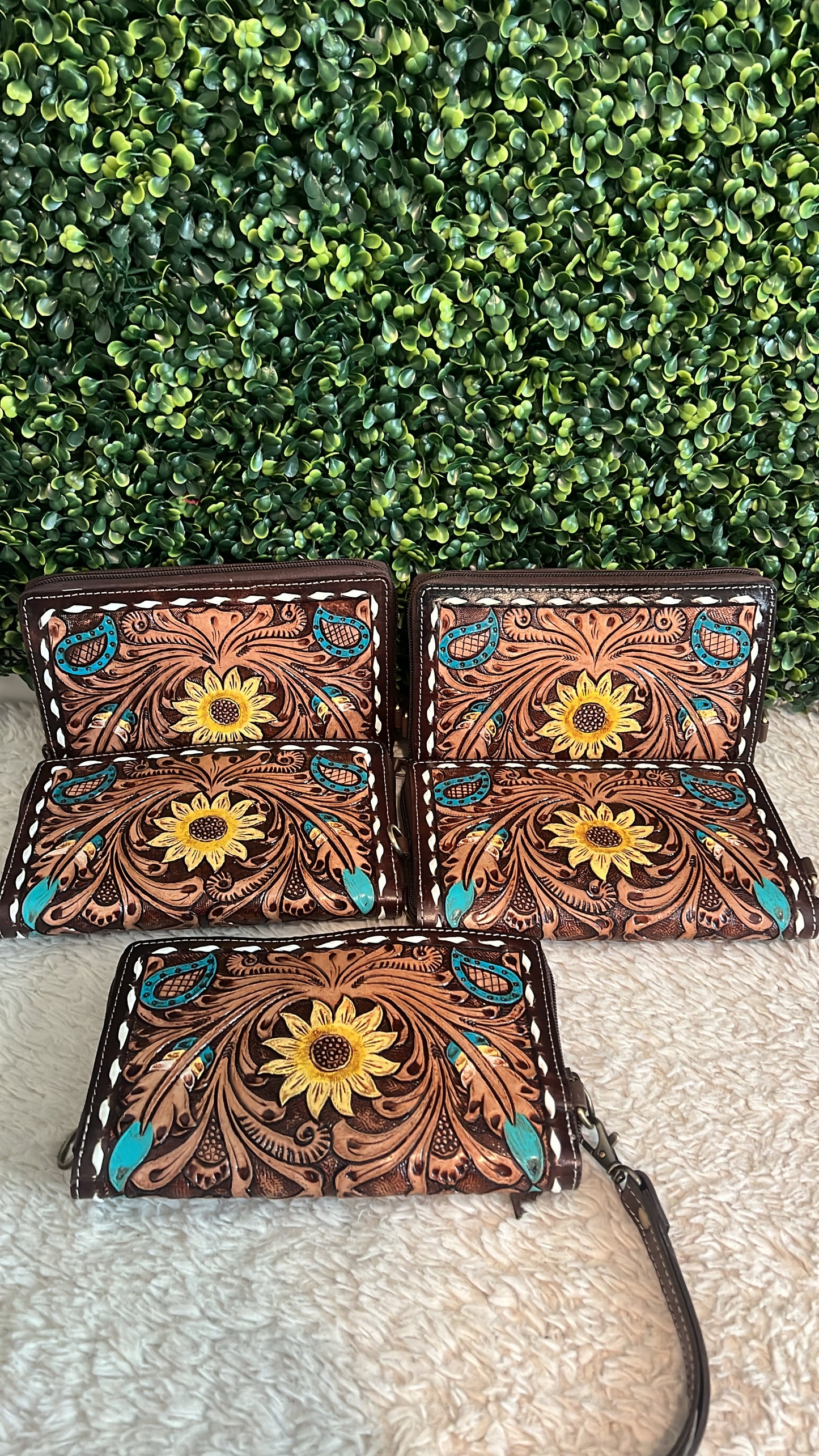 Sunflower crossbody wallet