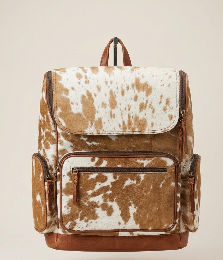 Cowhide backpack