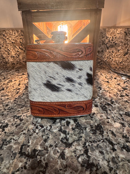 Cowhide flasks