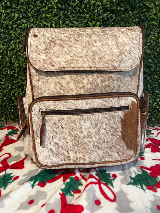 Cowhide backpack