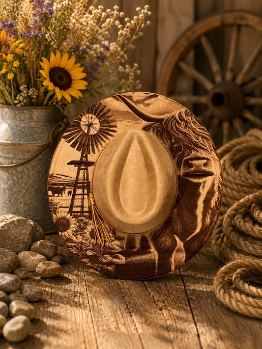 Engraved Cowgirl Hats