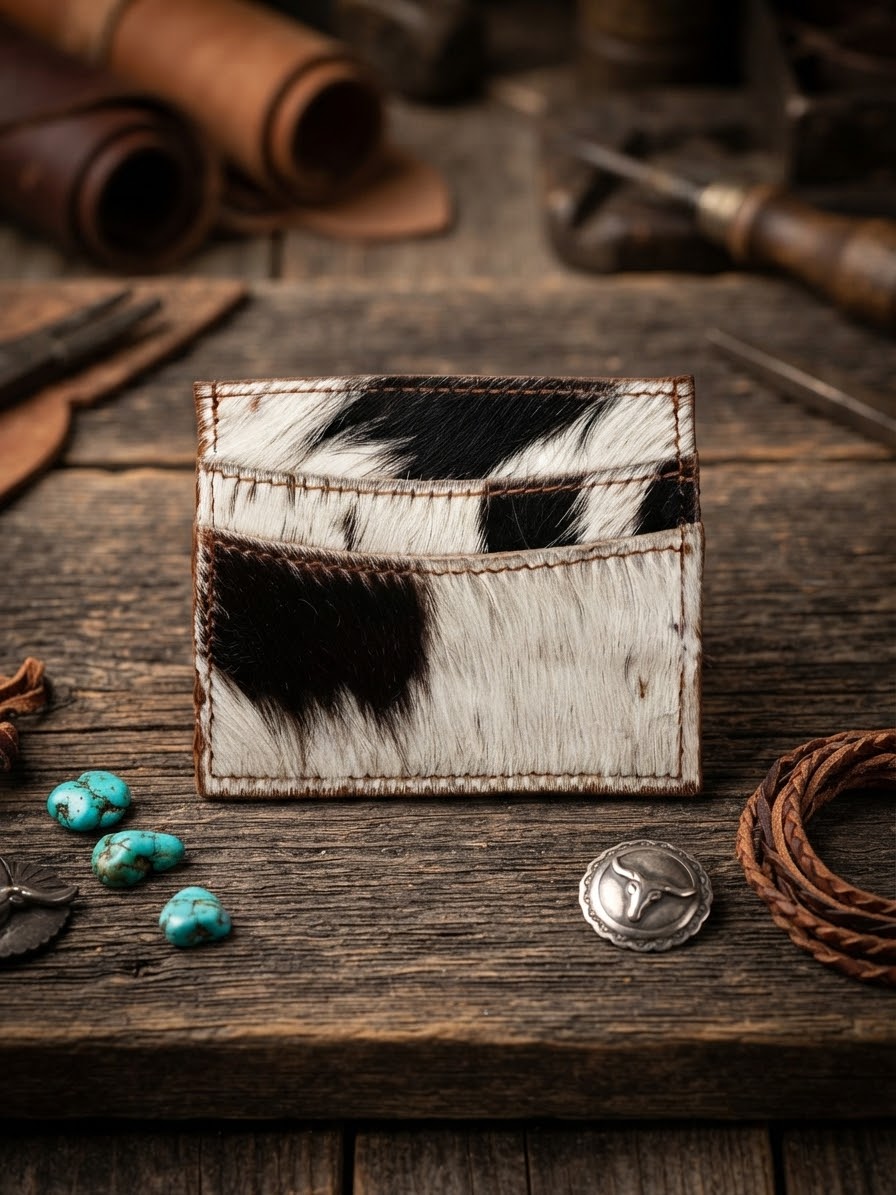 Cowhide card holders
