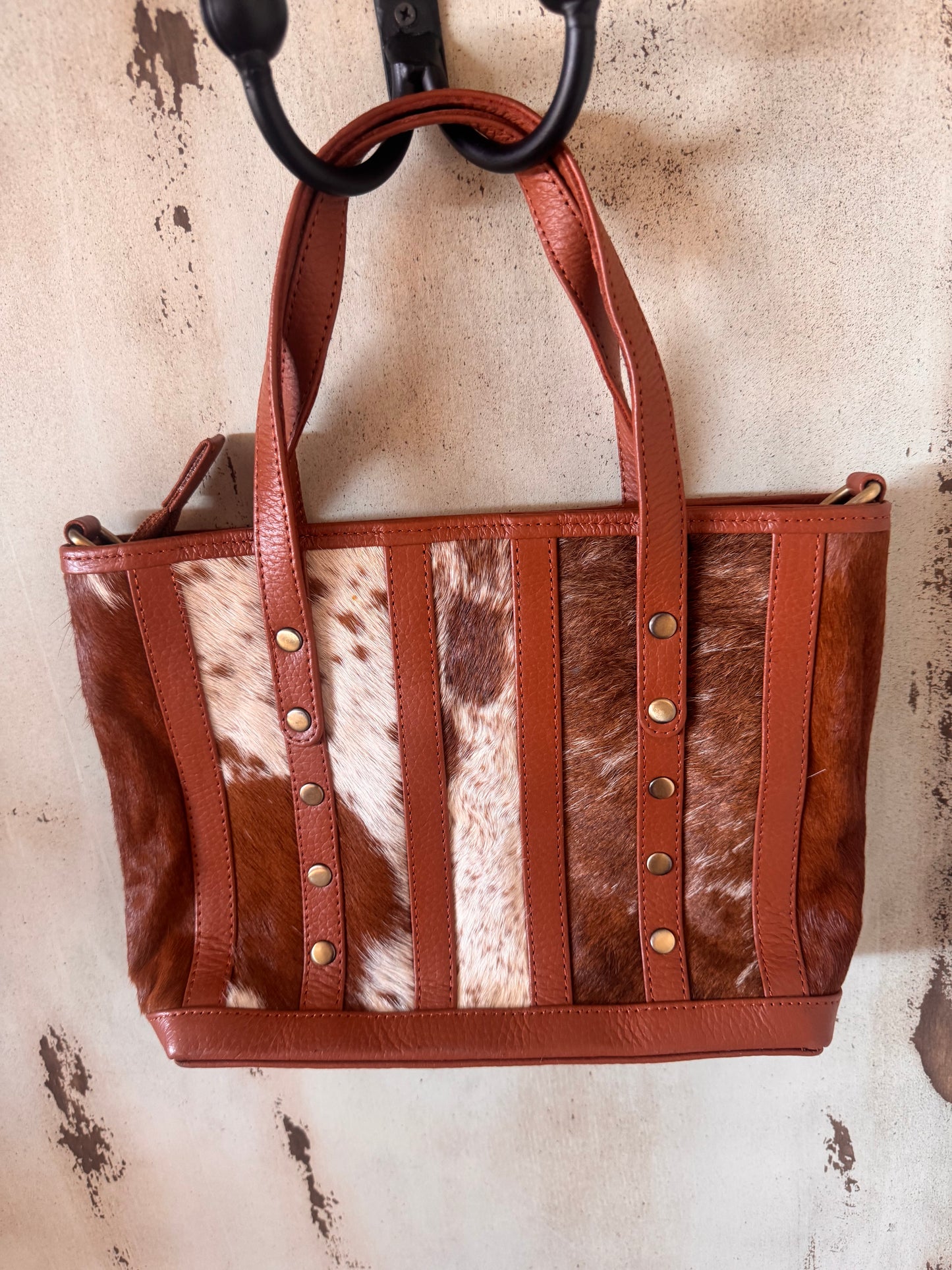 Cowhide purse