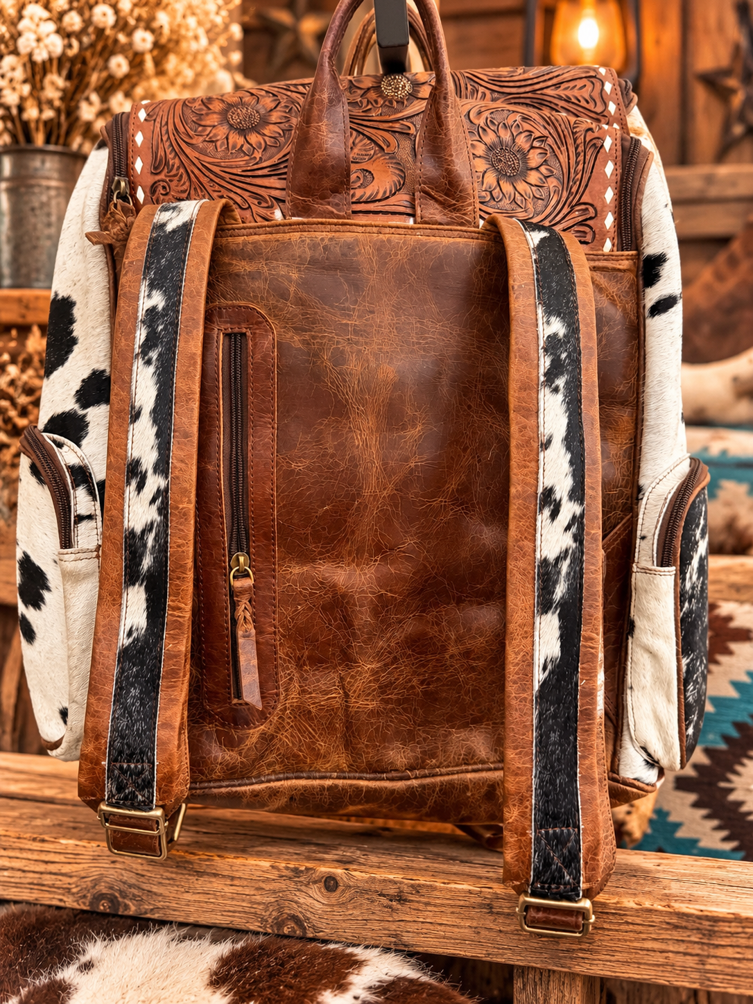 Leather/ cowhide backpacks