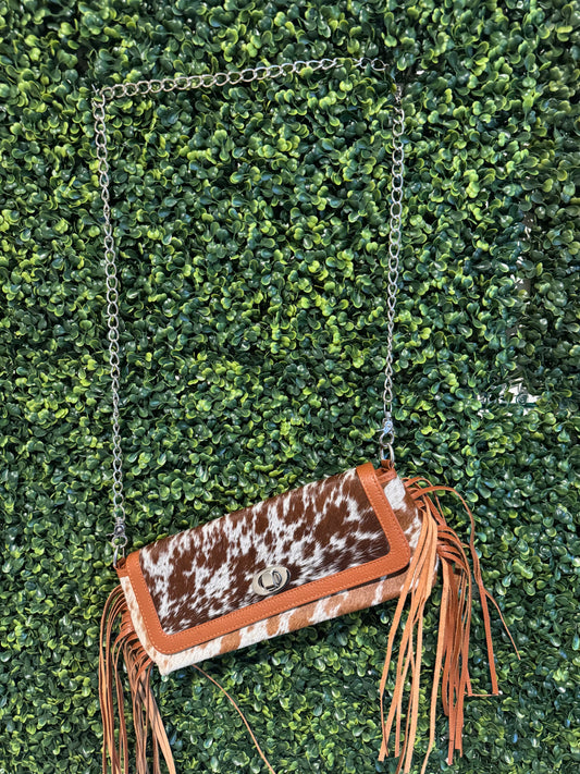 Hide shoulder bag
