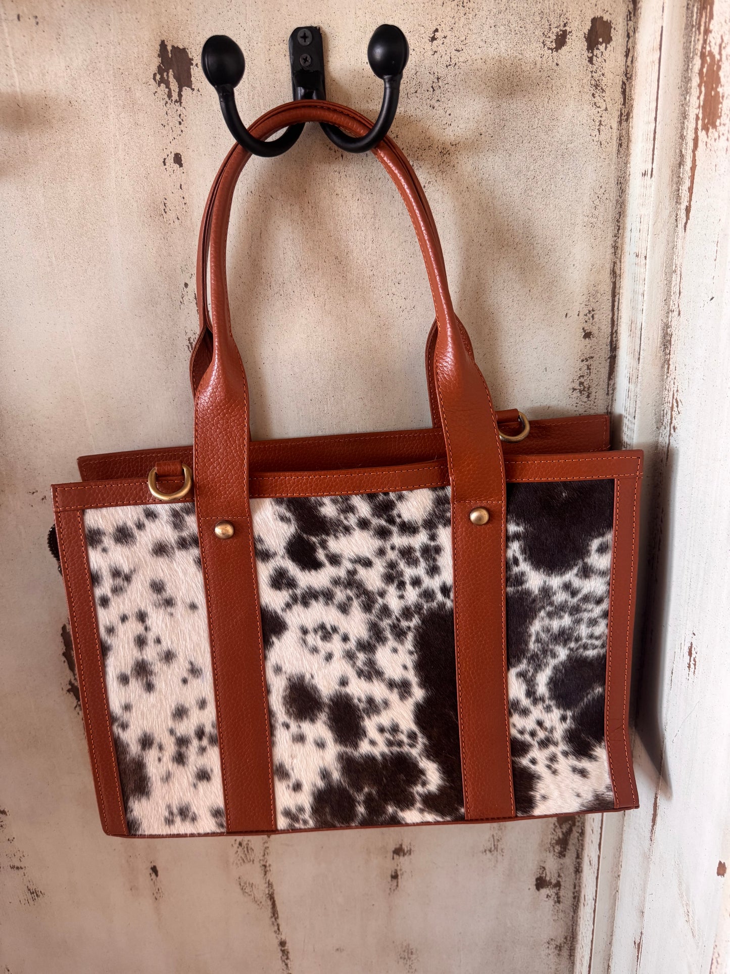 Cowhide purse