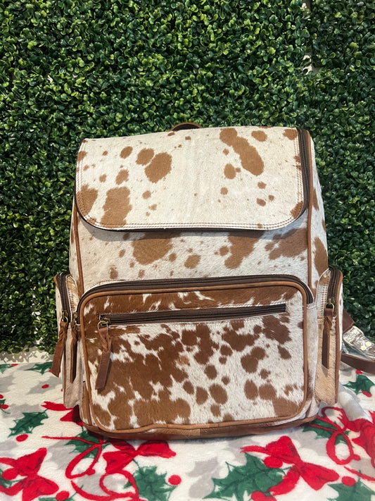 Cowhide backpack