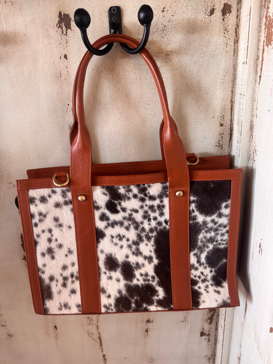 Cowhide purse