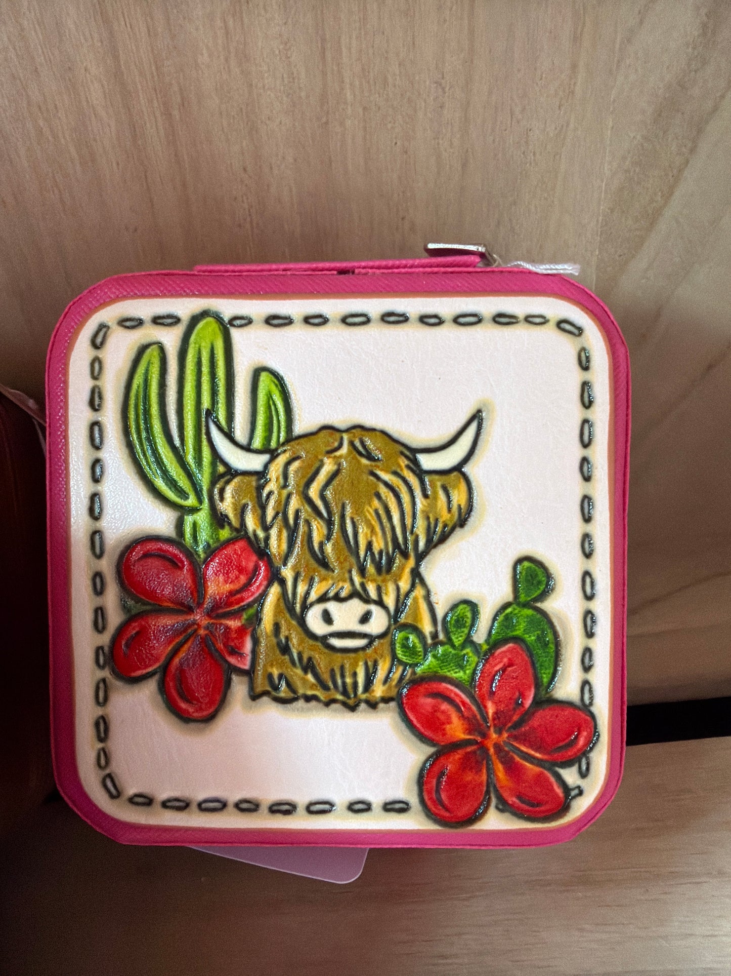 Leather jewelry box