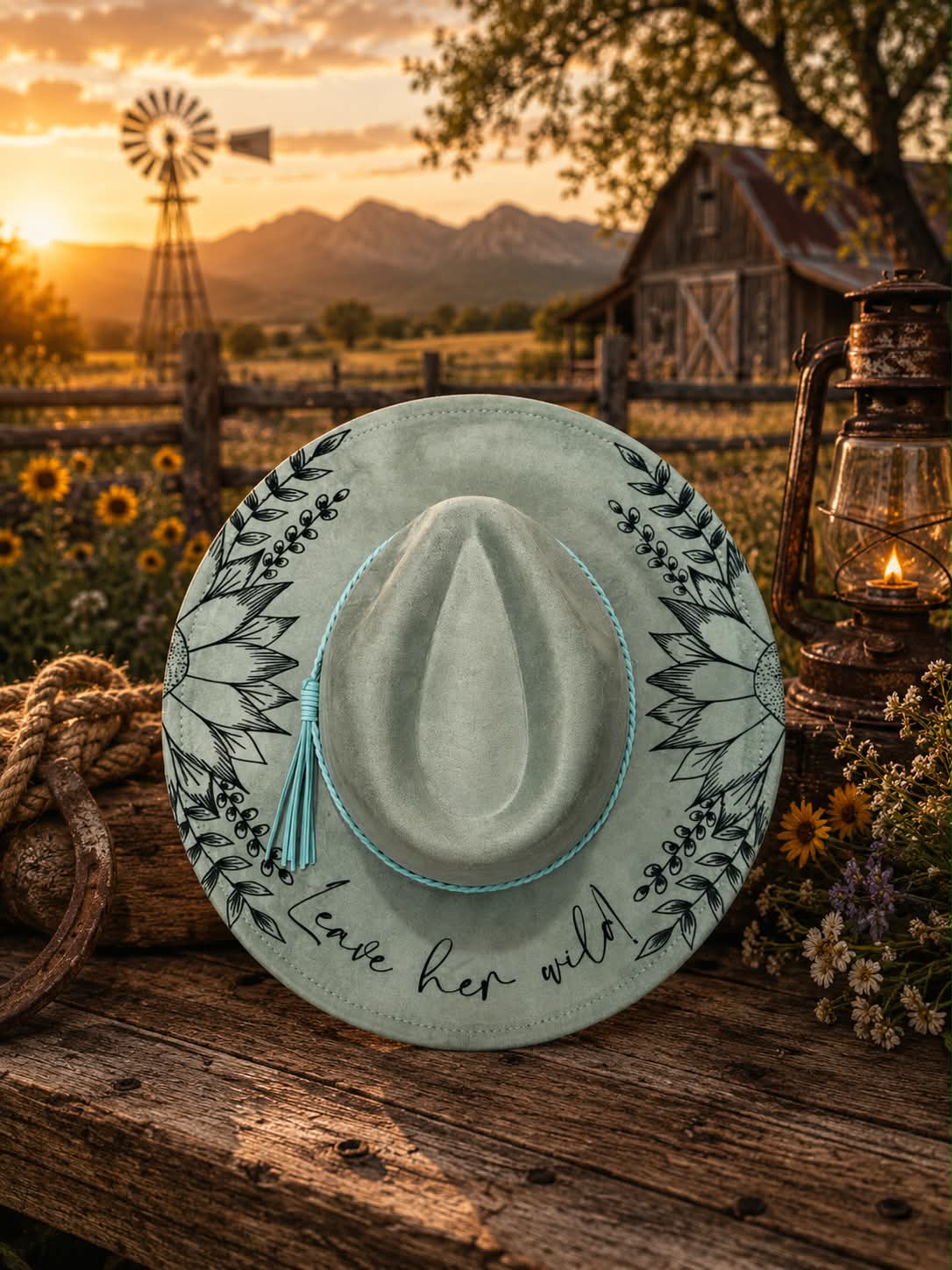 Engraved Cowgirl Hats