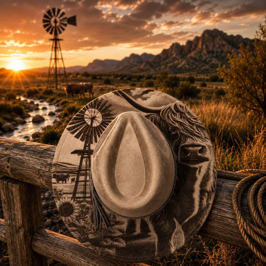Engraved Cowgirl Hats