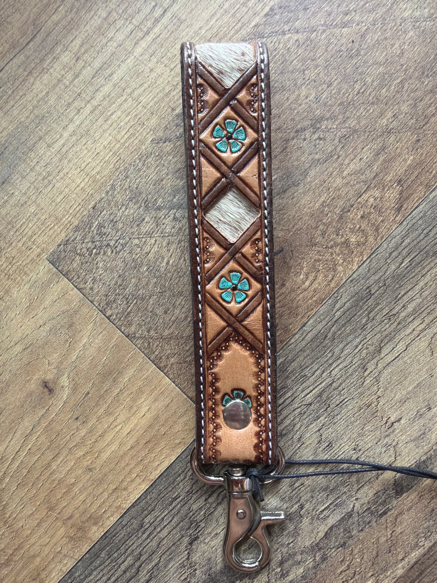 Hide/leather keychains
