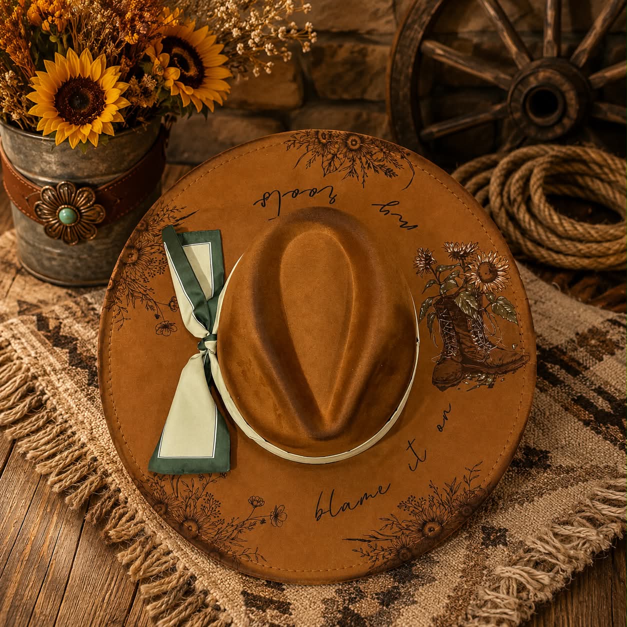 Engraved/ Painted Cowgirl Hats
