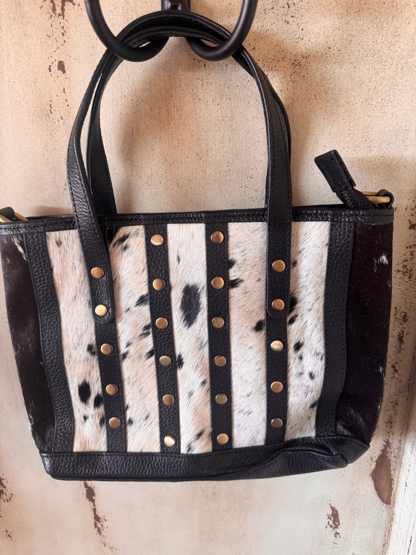 Cowhide purse