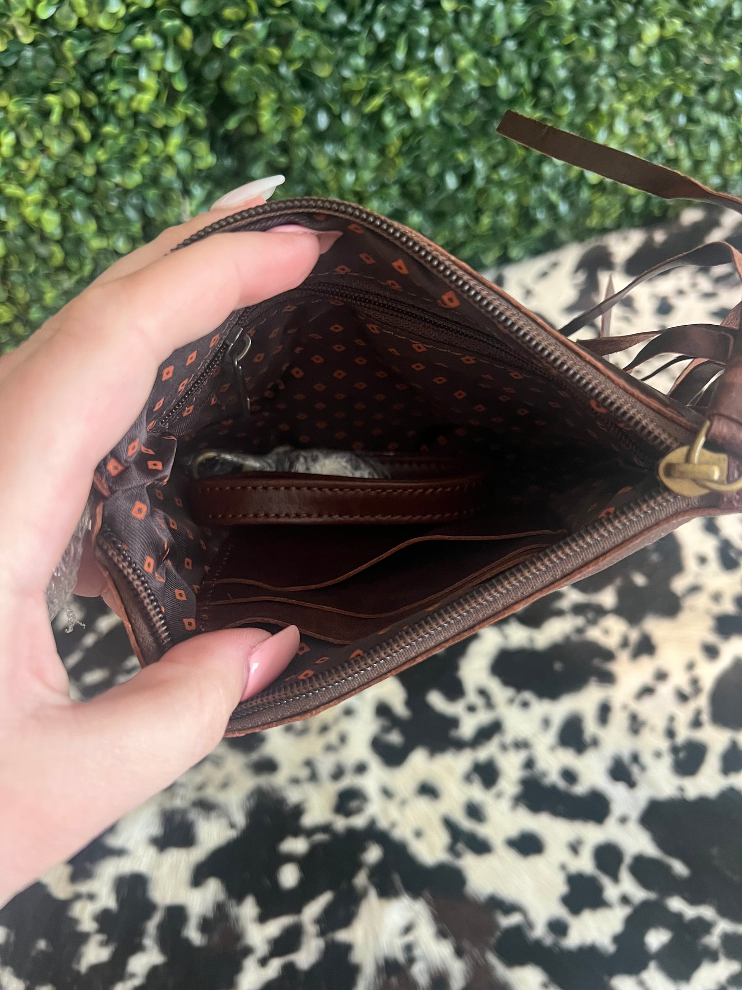 Cowhide/ leather Purse organizer
