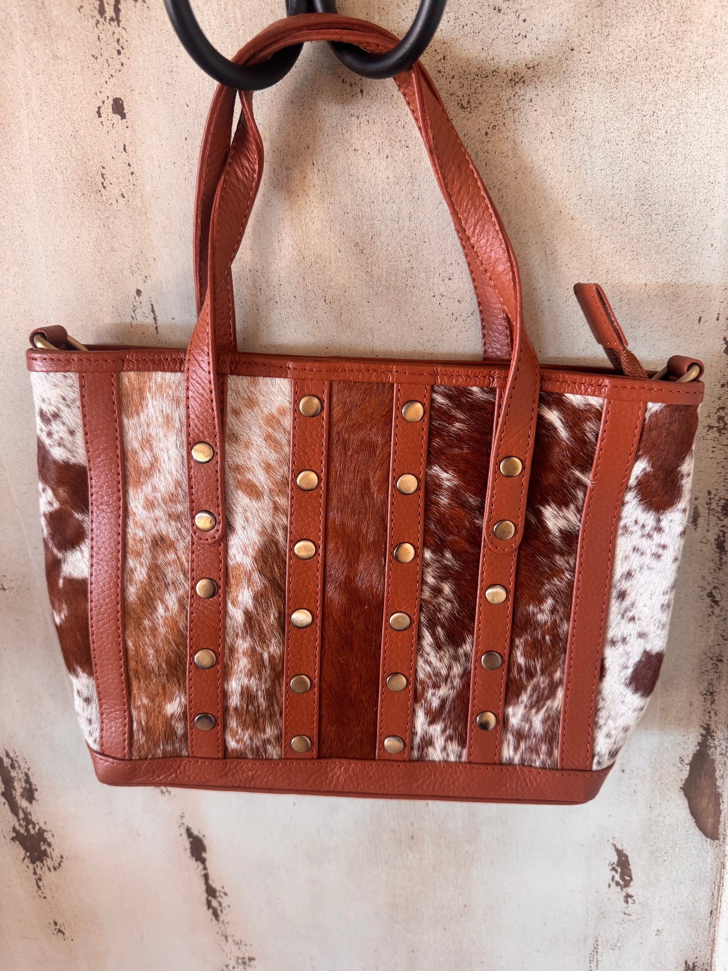 Cowhide purse