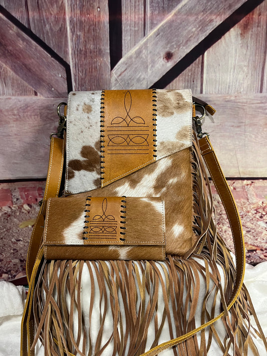 Crossbody wallet set