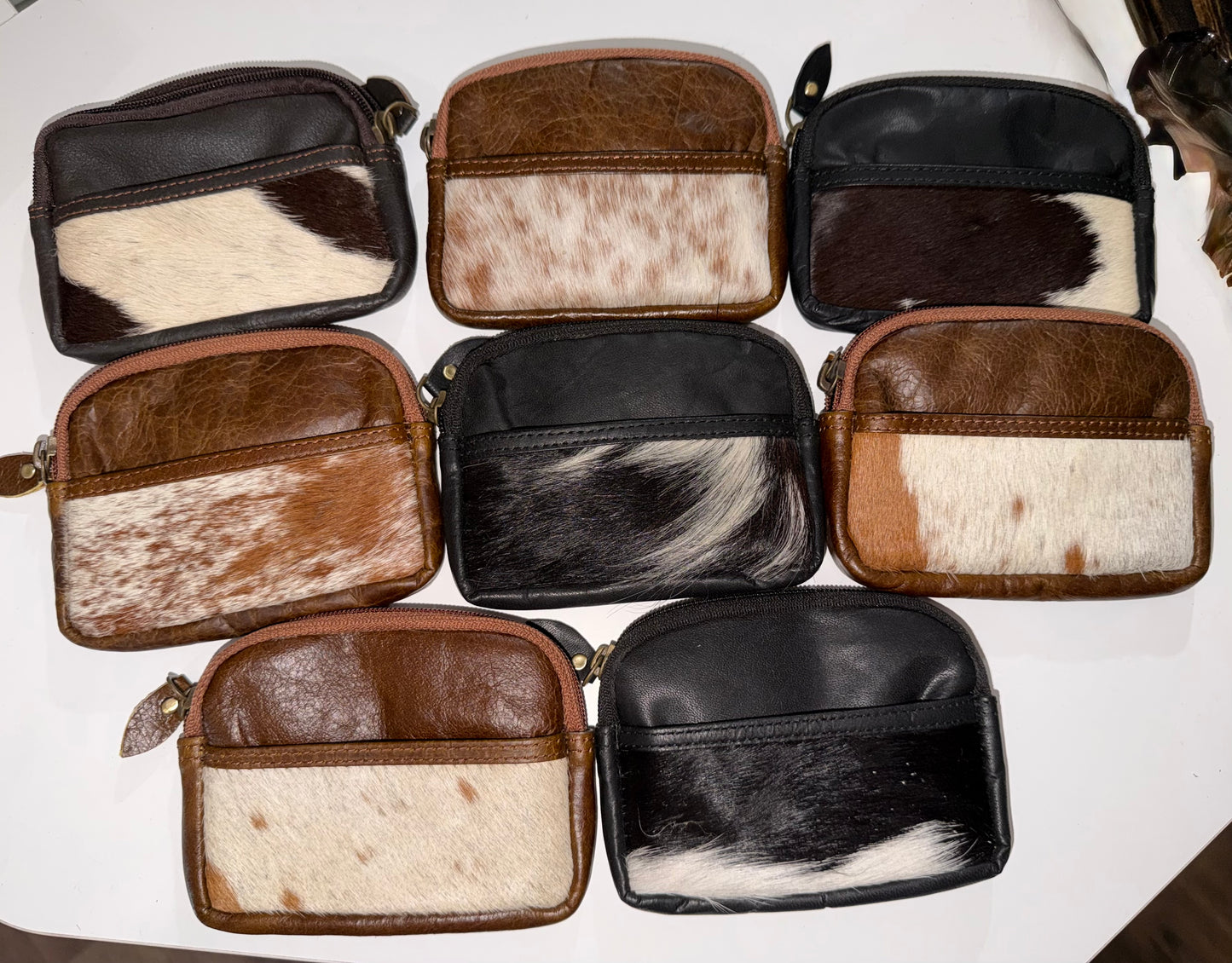 Cowhide card holder