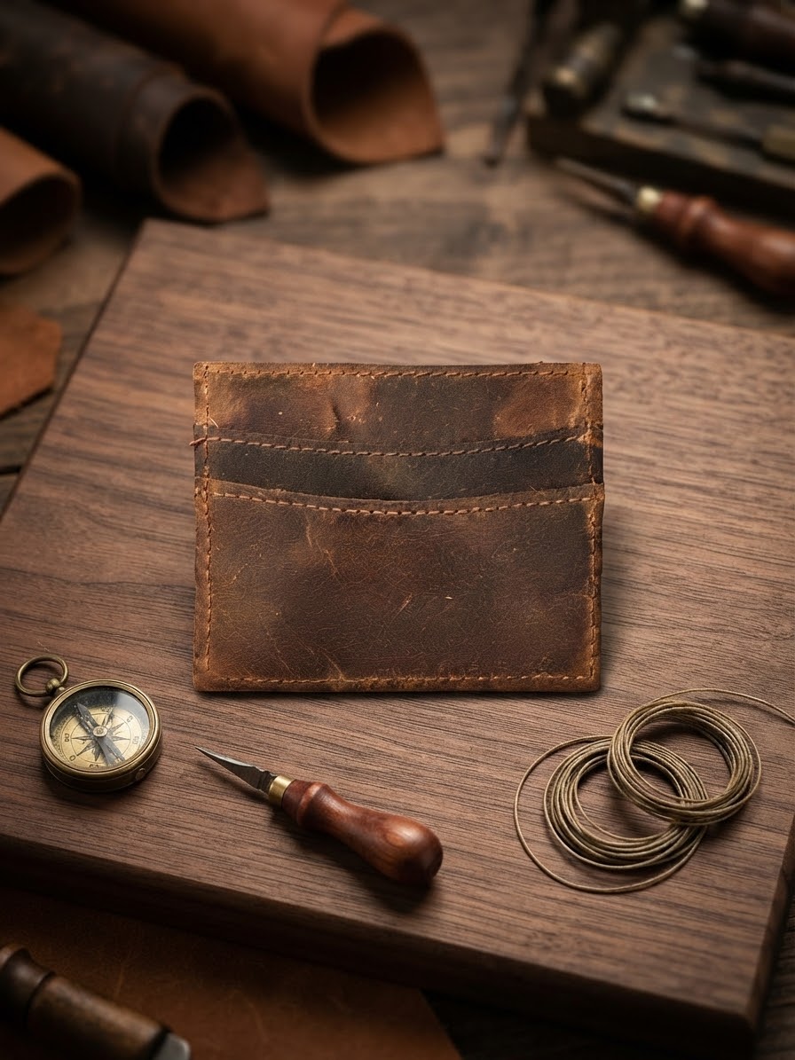 Cowhide card holders