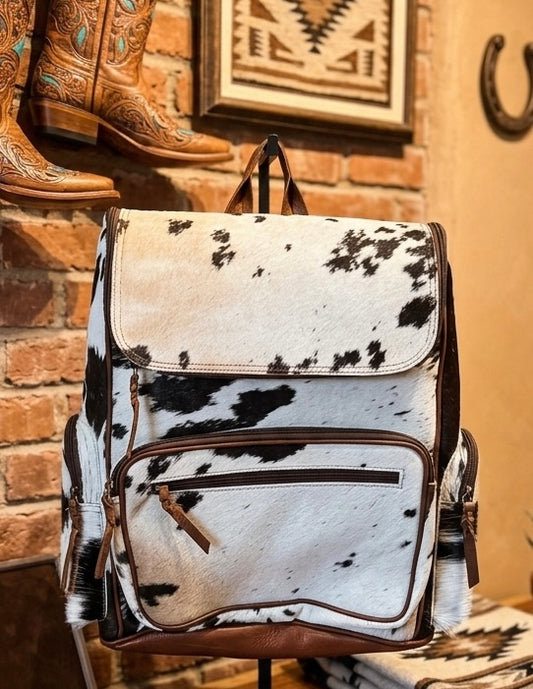 Cowhide backpack