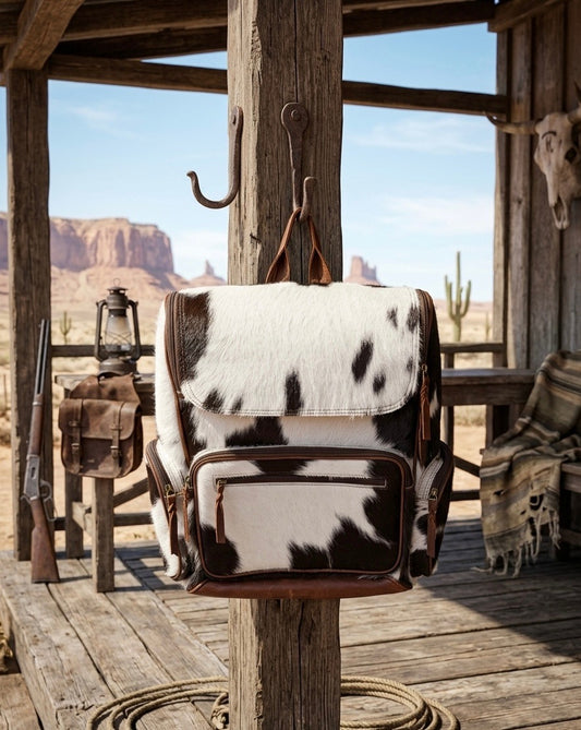 Cowhide backpack